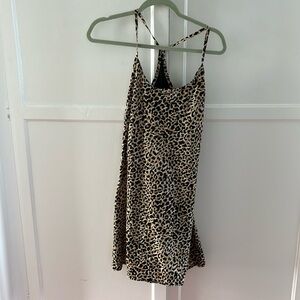 Outdoor Voices Cheetah Print Exercise Dress Large